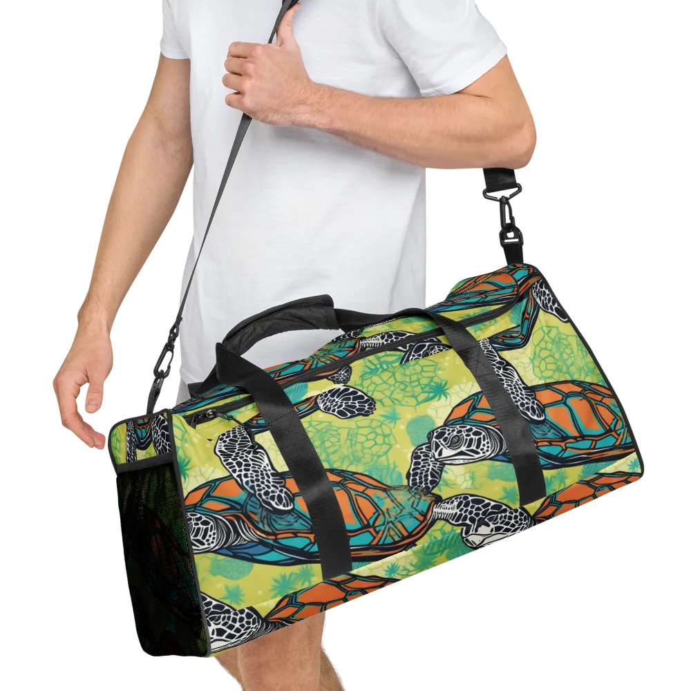 Tidal Shellwork on Duffle Bag — Right Front