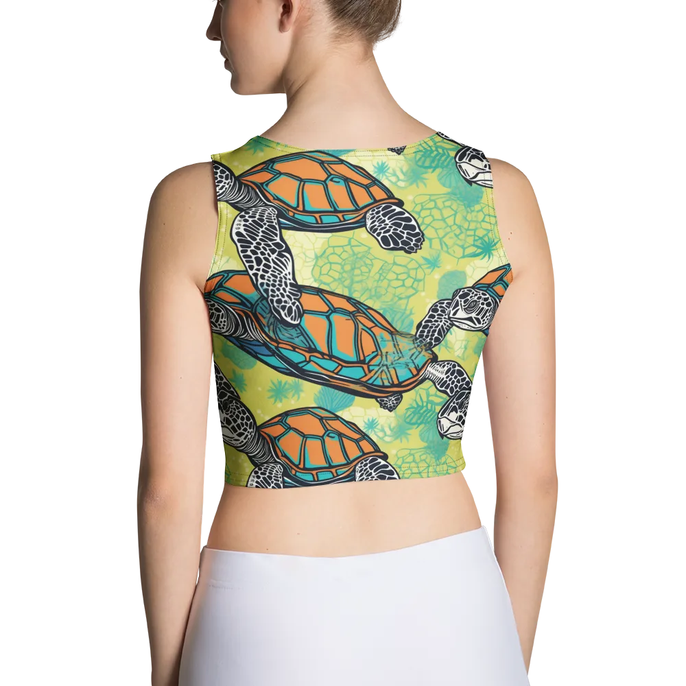 Tidal Shellwork on Crop Top — Back