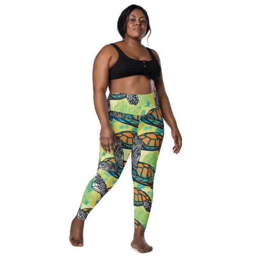 Tidal Shellwork on a Leggings with Pockets