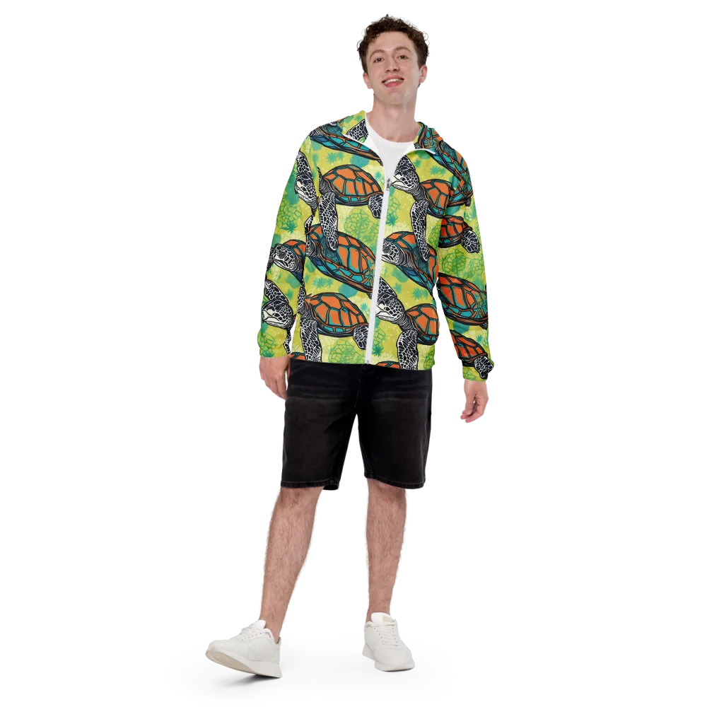 Tidal Shellwork on Men's Windbreaker — Front