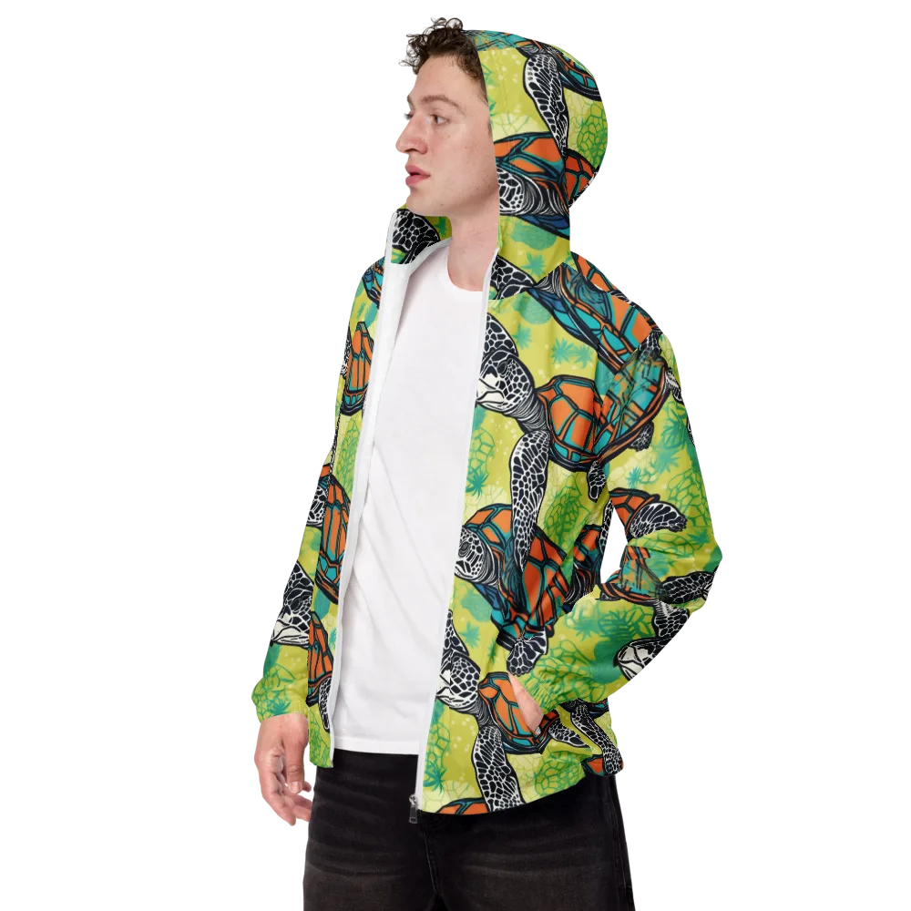 Tidal Shellwork on Men's Windbreaker — Left Front