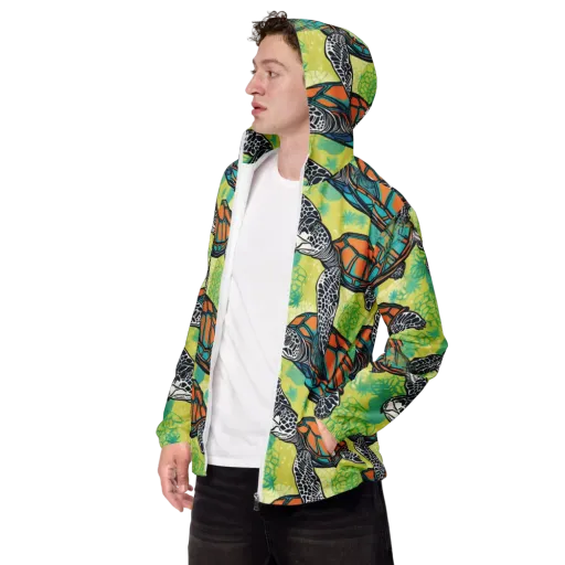 Tidal Shellwork on a Men's Windbreaker