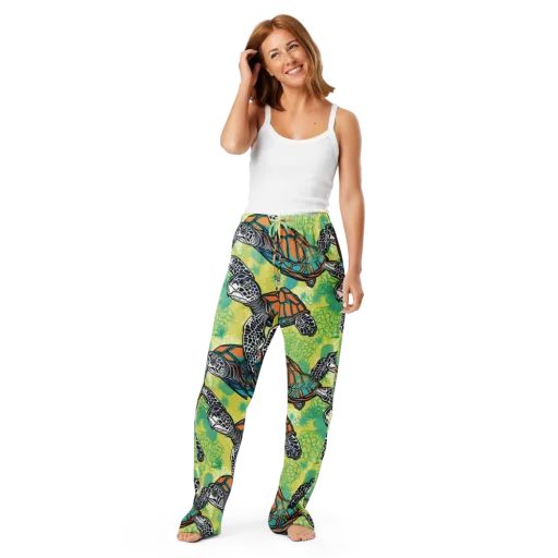 Tidal Shellwork on a Women's Pajama Pants