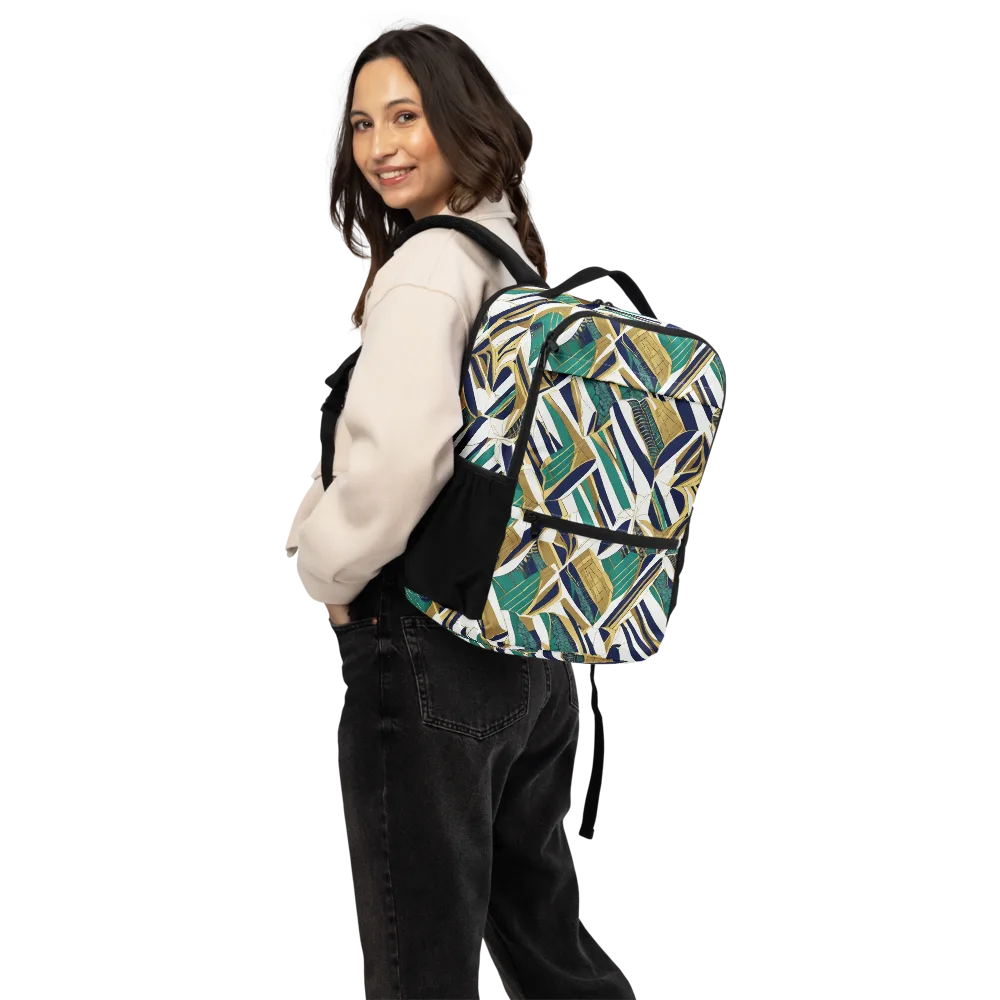Gilded Tropic on Utility Backpack — Back