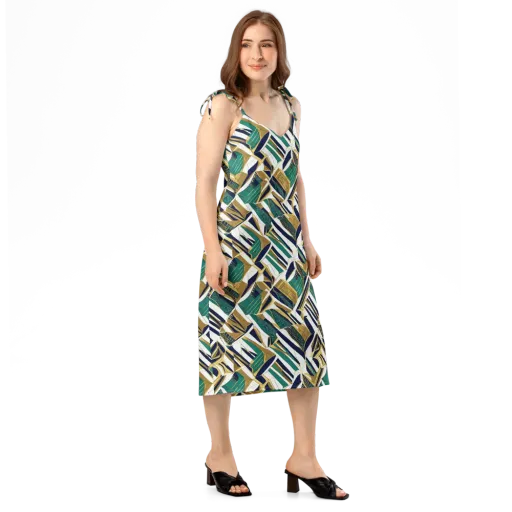 Gilded Tropic on a Slip Dress