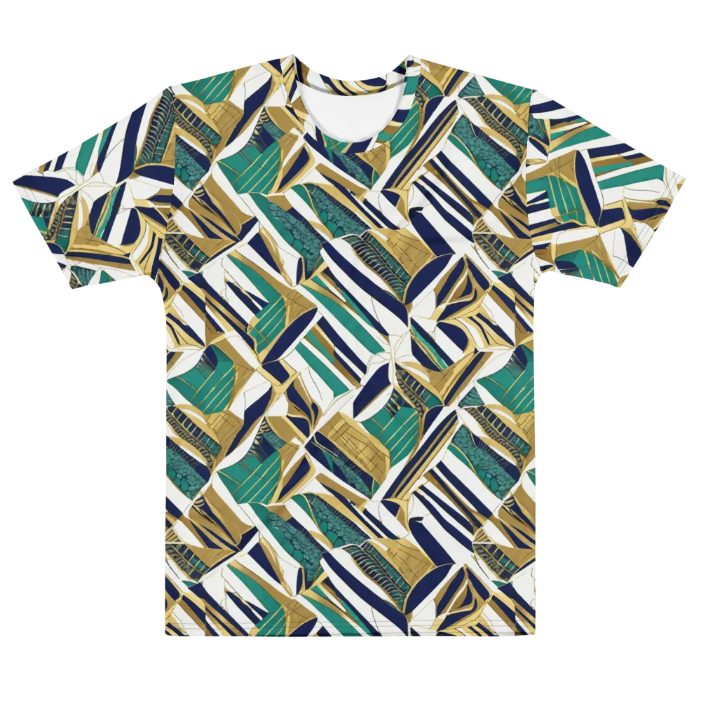 Gilded Tropic on Men's Cotton Crew Neck T-Shirt — Front
