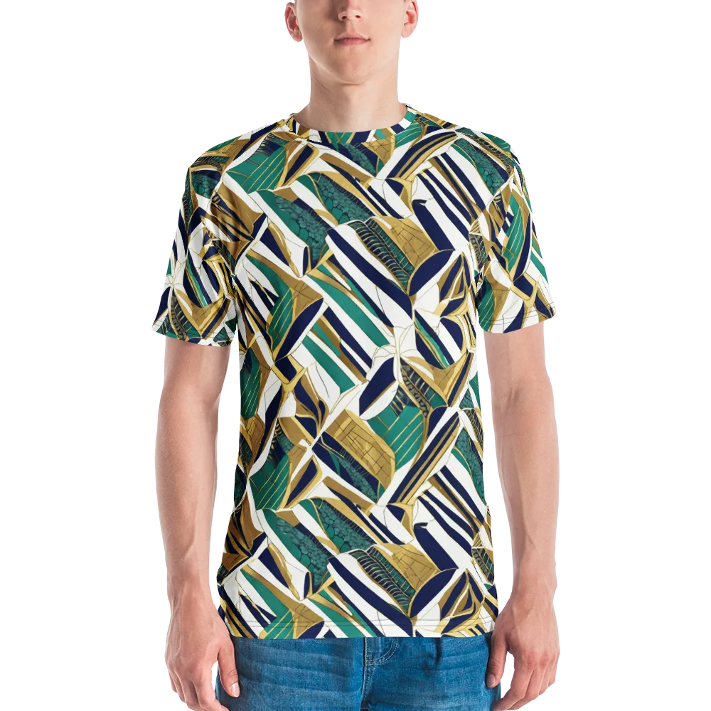Gilded Tropic on Men's Crew Neck T-Shirt — Front