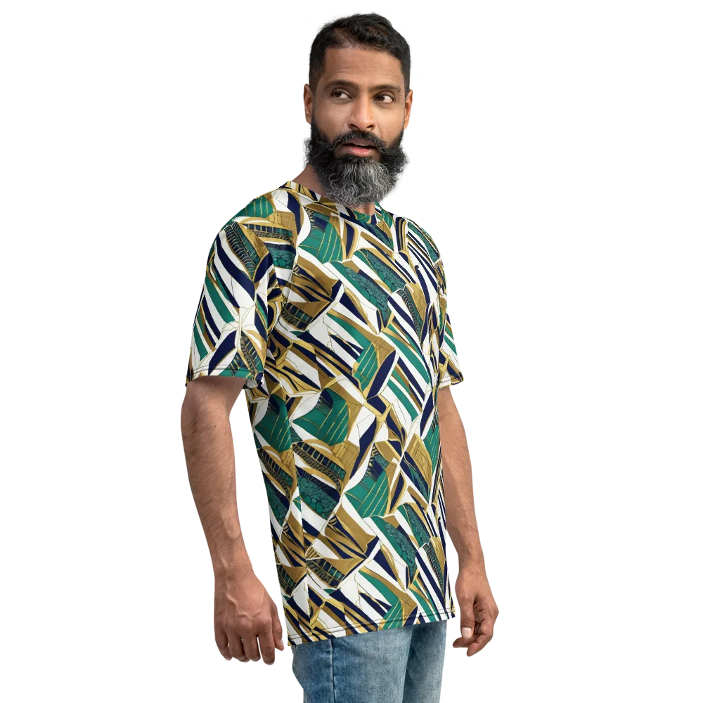 Gilded Tropic on Men's Crew Neck T-Shirt — Right