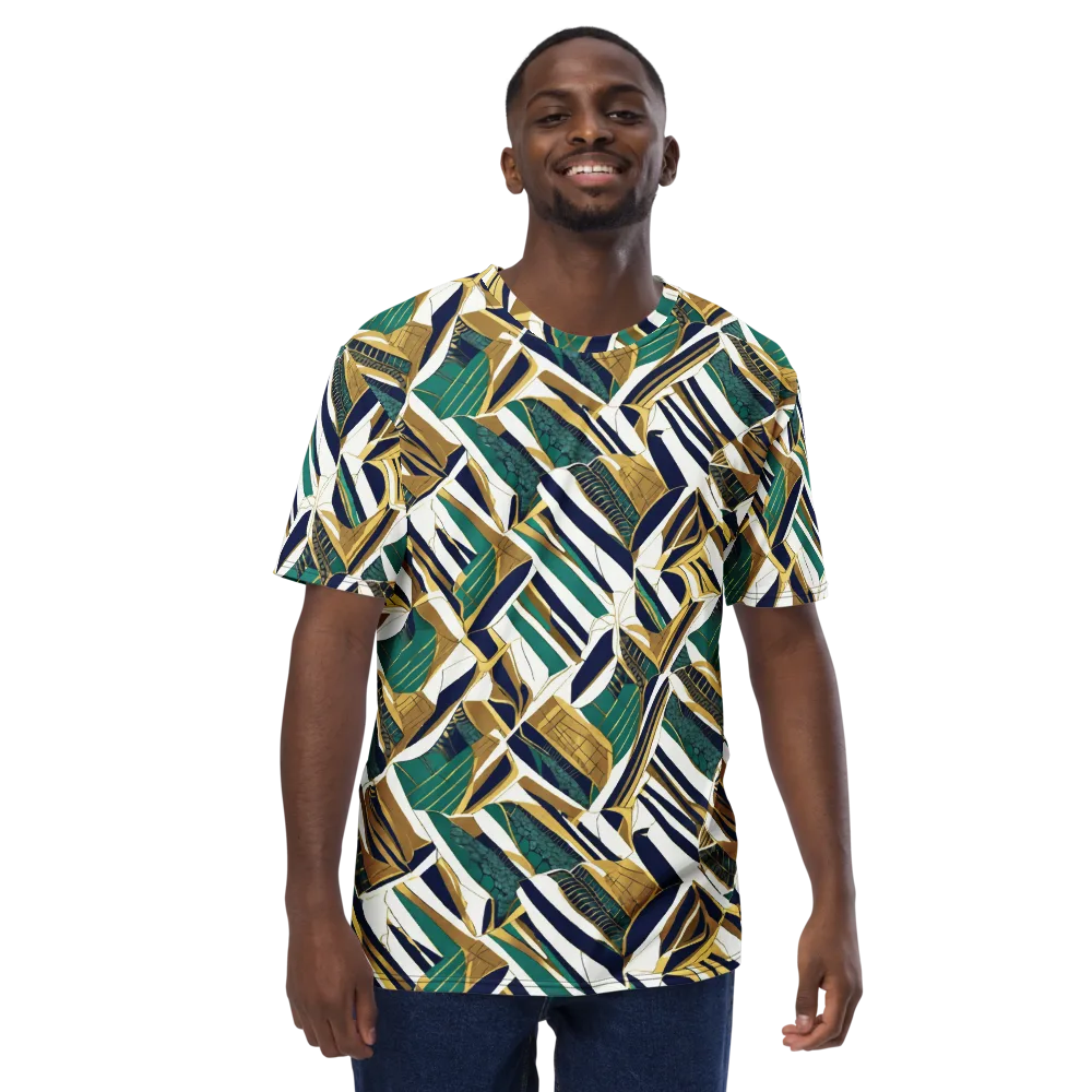 Gilded Tropic on Men's Crew Neck T-Shirt — Front