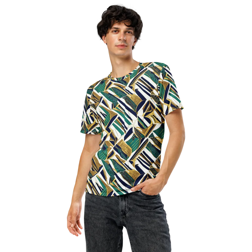 Gilded Tropic on Men's Crew Neck T-Shirt — Front