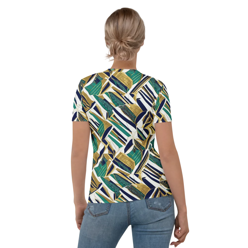 Gilded Tropic on Women's Crew Neck T-Shirt — Back