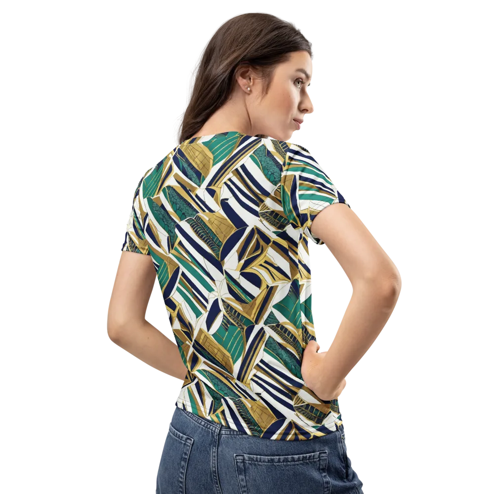 Gilded Tropic on Women's Crew Neck T-Shirt — Back