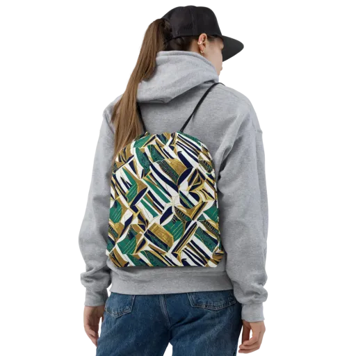 Gilded Tropic on a Drawstring Bag