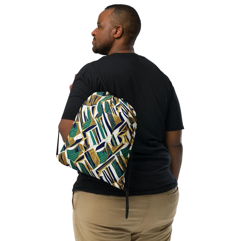 Gilded Tropic on Drawstring Bag — Front
