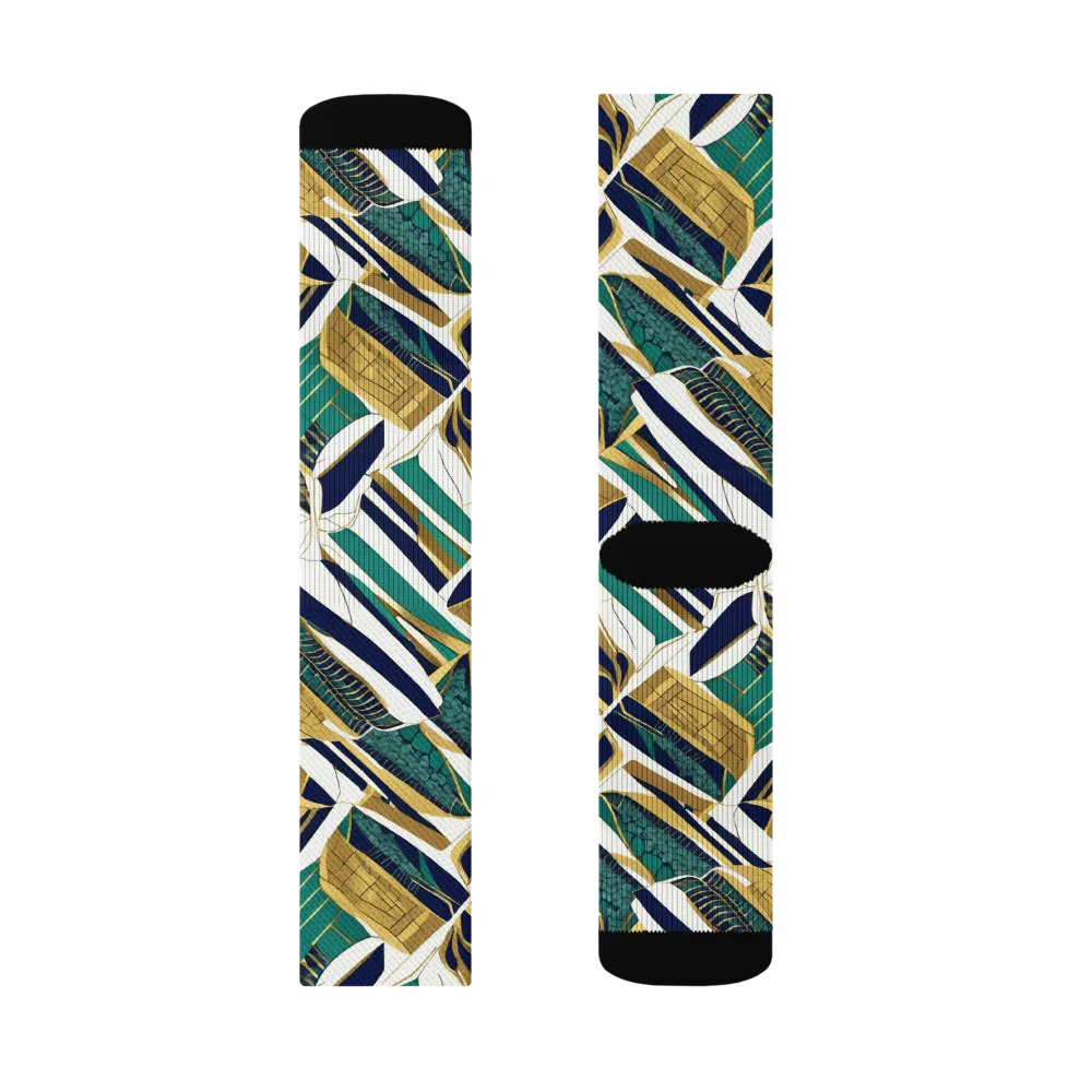 Gilded Tropic on Socks — Right Sock