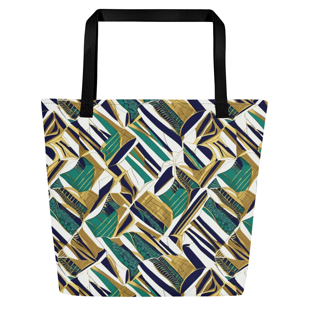 Gilded Tropic on Large Tote Bag W/ Pocket — Front