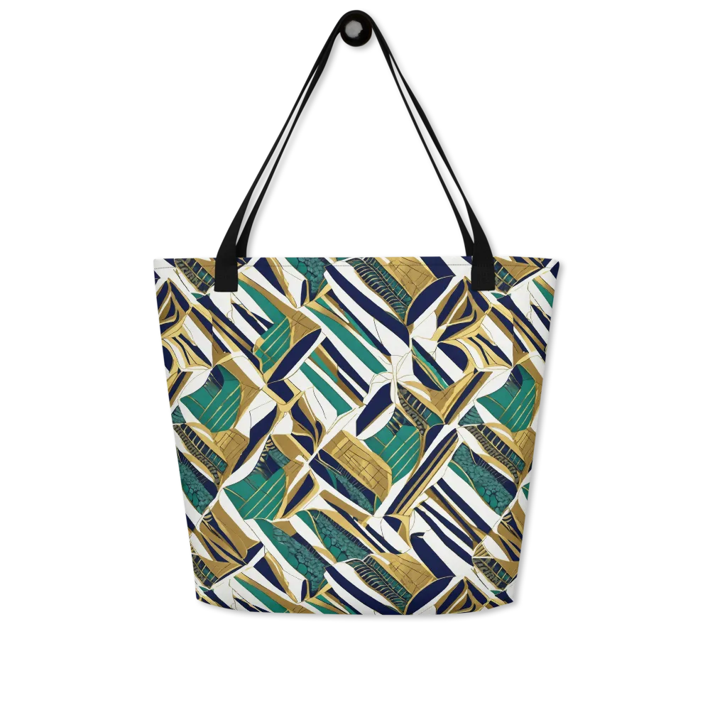 Gilded Tropic on Large Tote Bag W/ Pocket — Front