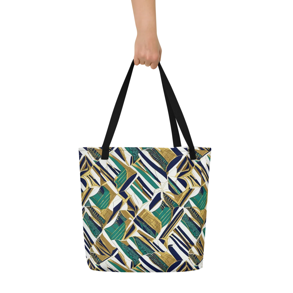 Gilded Tropic on Large Tote Bag W/ Pocket — Front
