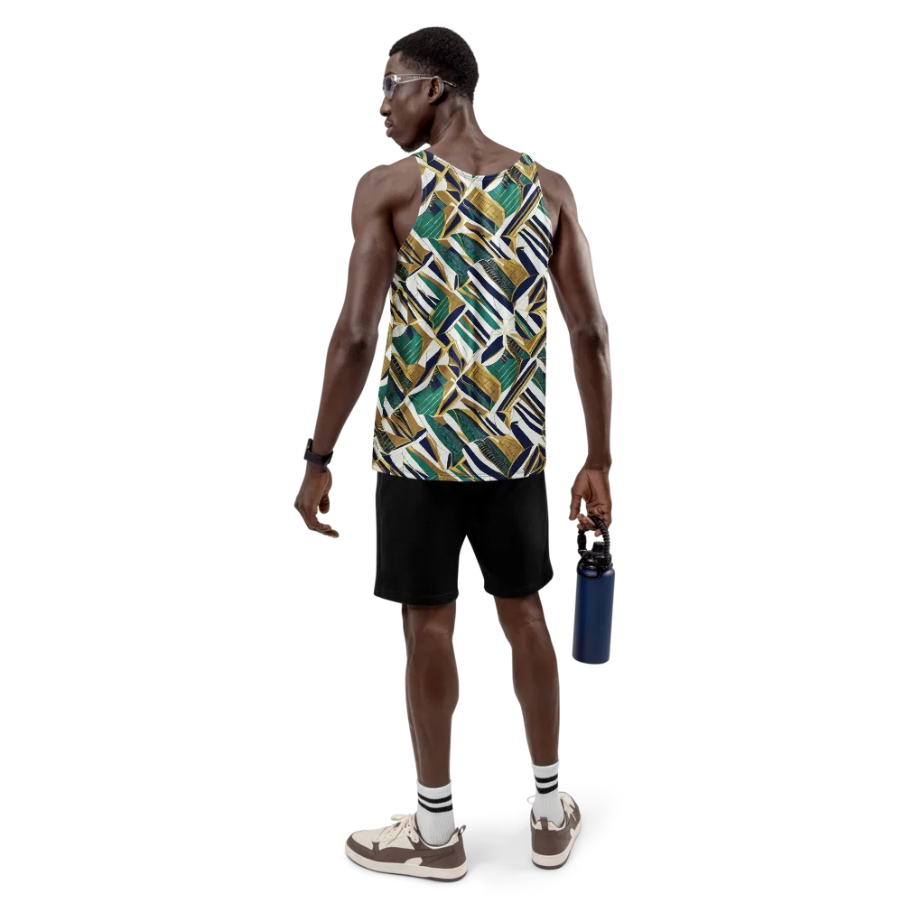 Gilded Tropic on Men's Tank Top — Back