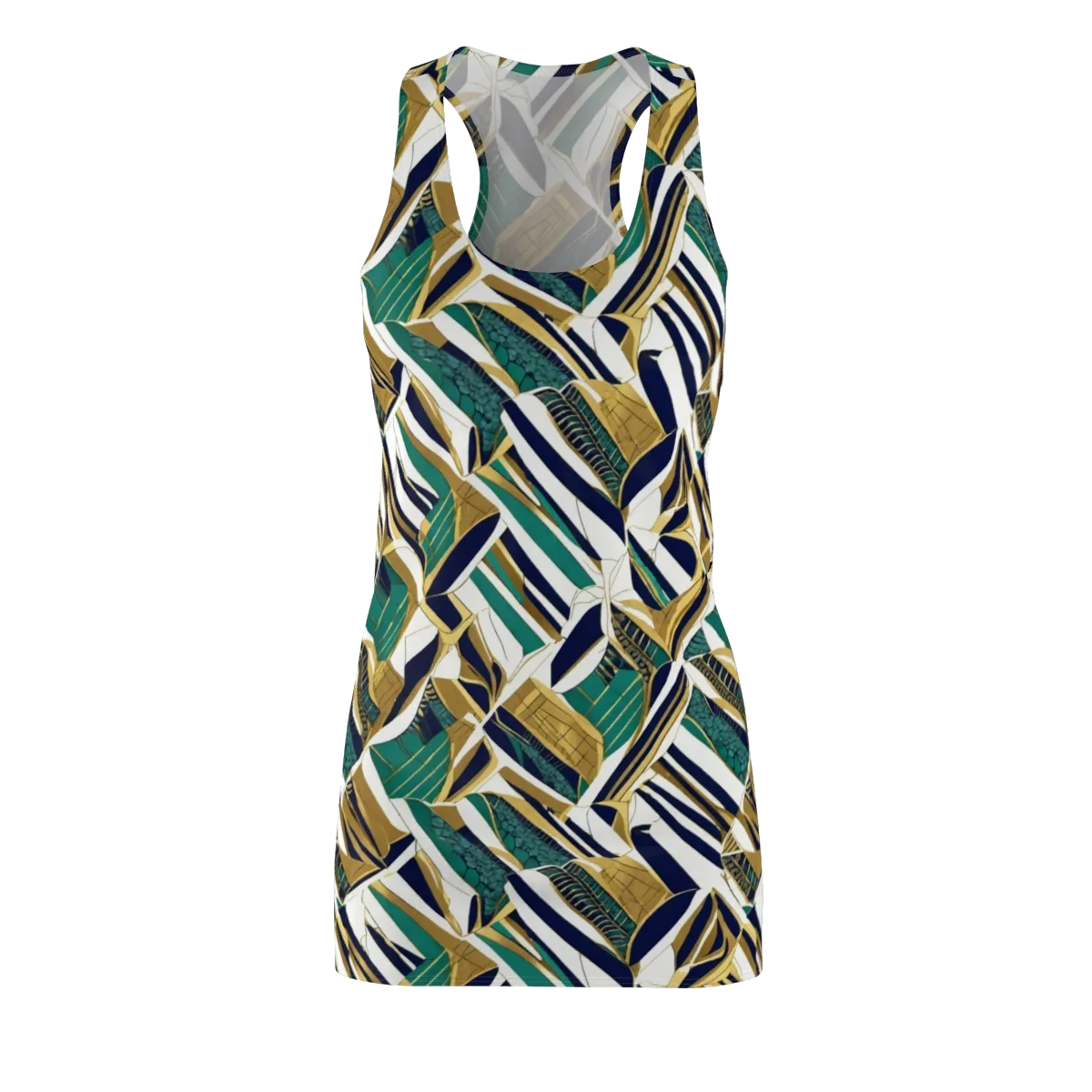 Gilded Tropic on Racerback Dress — Front