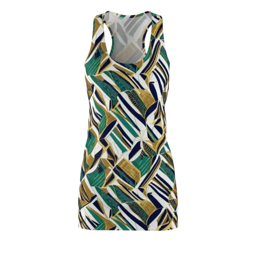 Gilded Tropic on a Racerback Dress