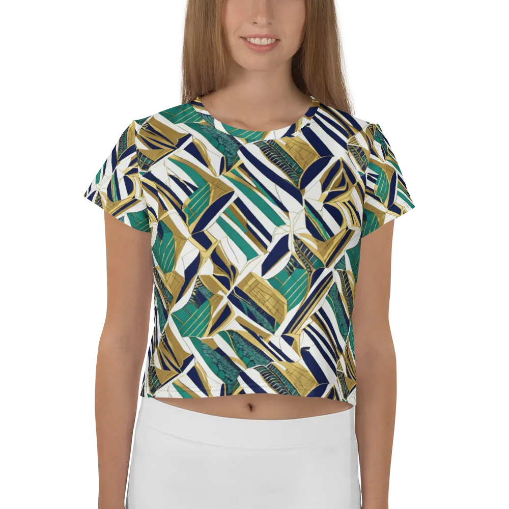 Gilded Tropic on Crop Tee — Front
