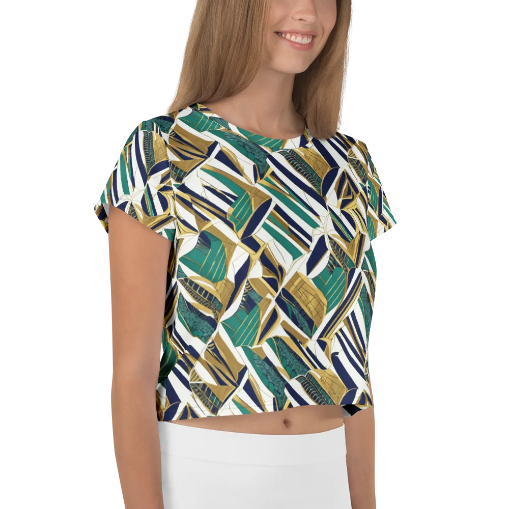 Gilded Tropic on Crop Tee — Right