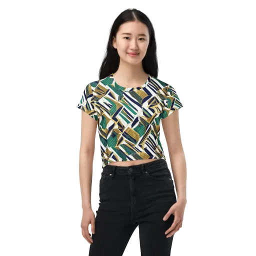 Gilded Tropic on a Crop Tee