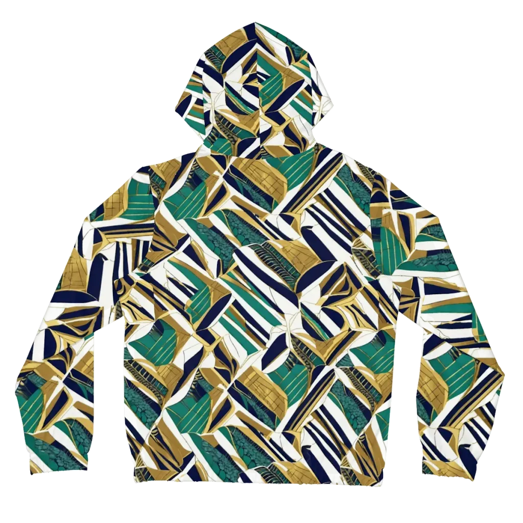 Gilded Tropic on Women's Full-Zip Hoodie — Back