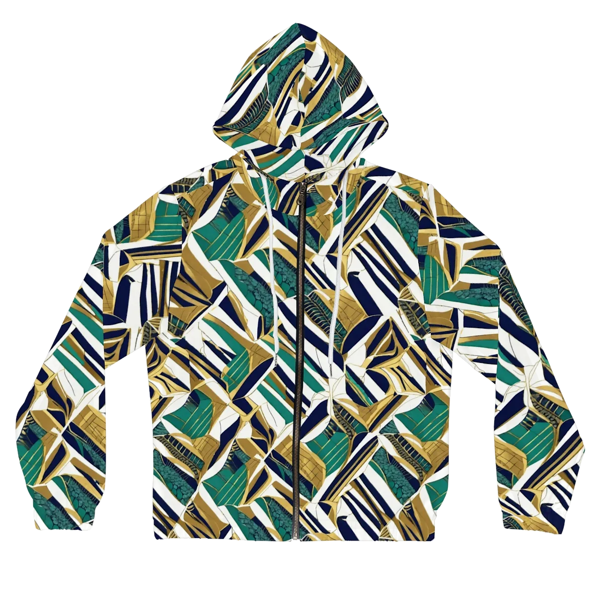 Gilded Tropic on Women's Full-Zip Hoodie — Front