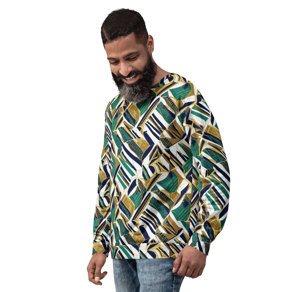 Gilded Tropic on Sweatshirt — Left Front