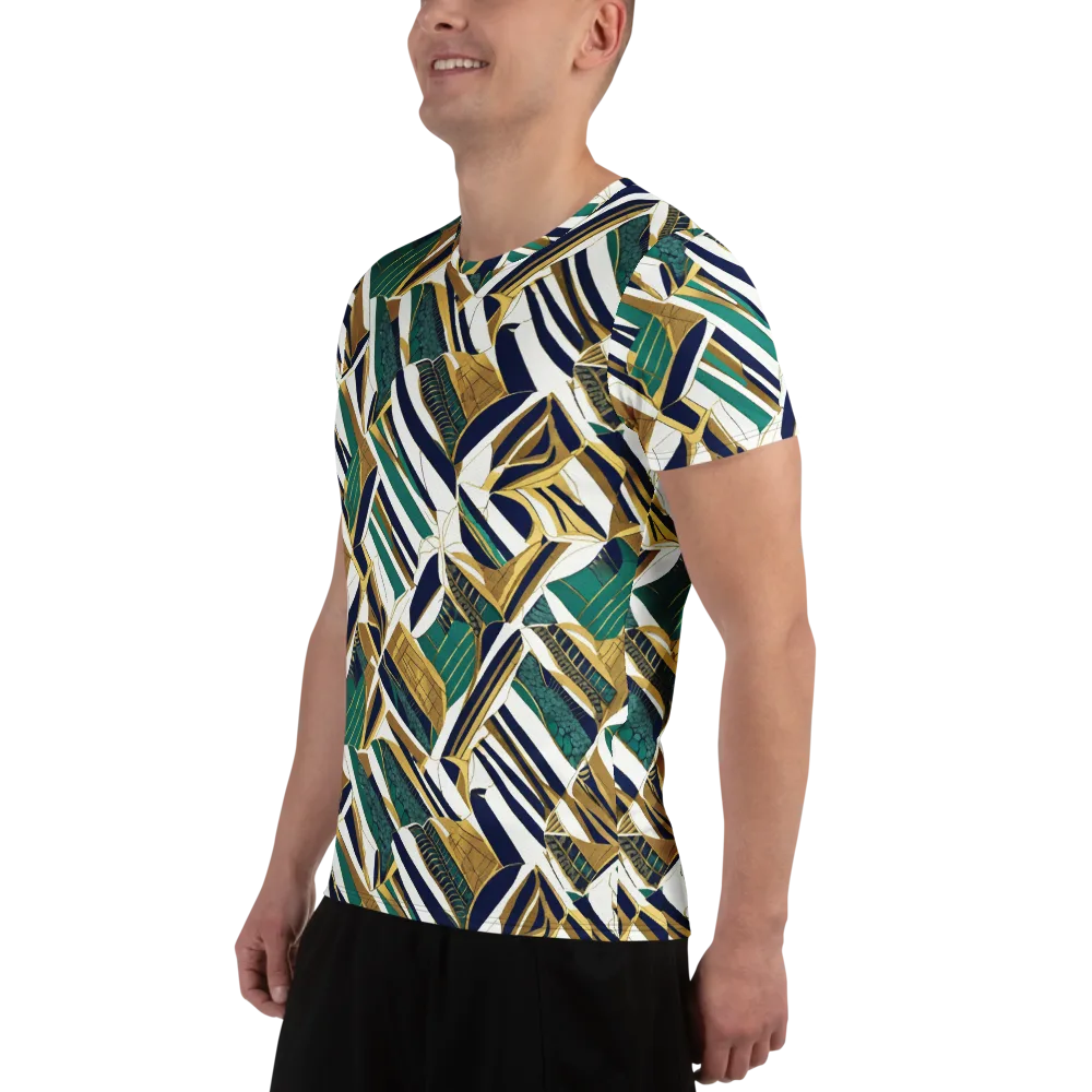 Gilded Tropic on Men's Athletic T-Shirt — Left