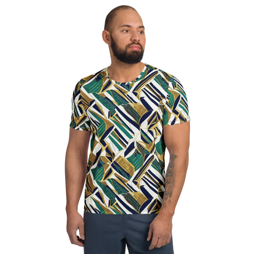 Gilded Tropic on Men's Athletic T-Shirt — Front
