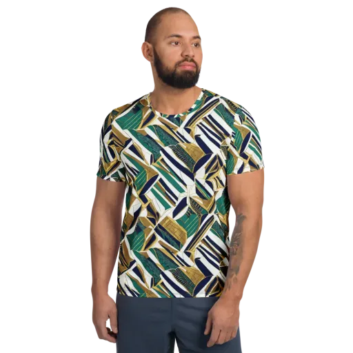 Gilded Tropic on a Men's Athletic T-Shirt