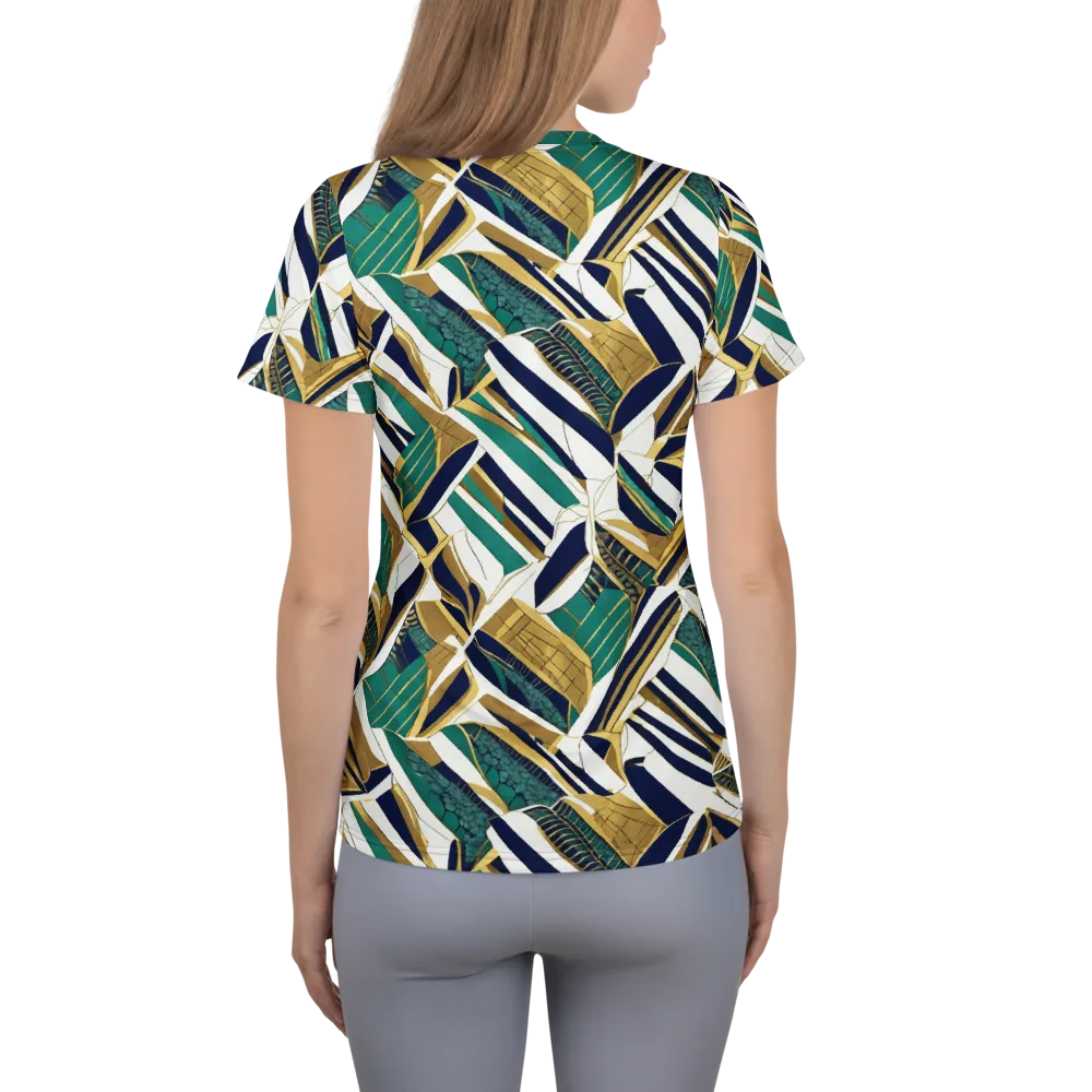 Gilded Tropic on Women's Athletic T-Shirt — Back