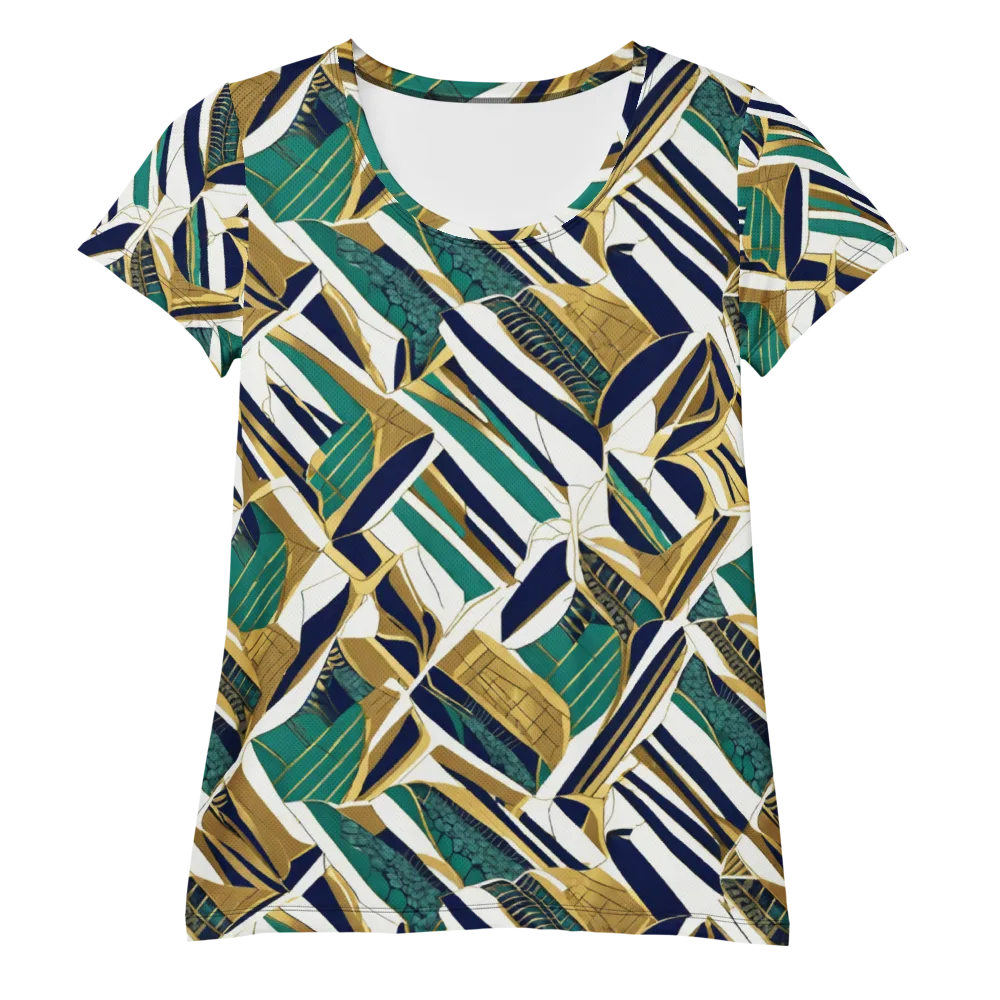 Gilded Tropic on Women's Athletic T-Shirt — Front