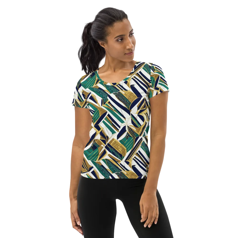 Gilded Tropic on Women's Athletic T-Shirt — Front