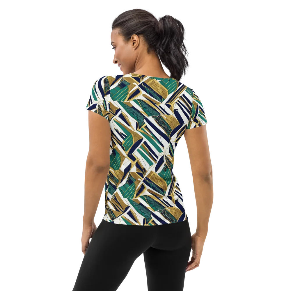 Gilded Tropic on Women's Athletic T-Shirt — Back