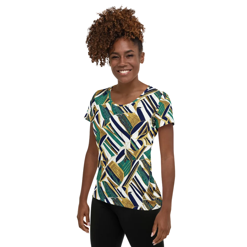 Gilded Tropic on Women's Athletic T-Shirt — Left