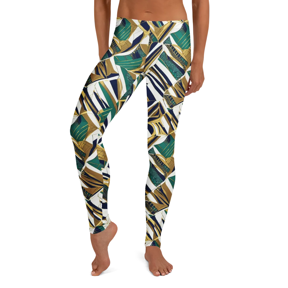 Gilded Tropic on Leggings — Front