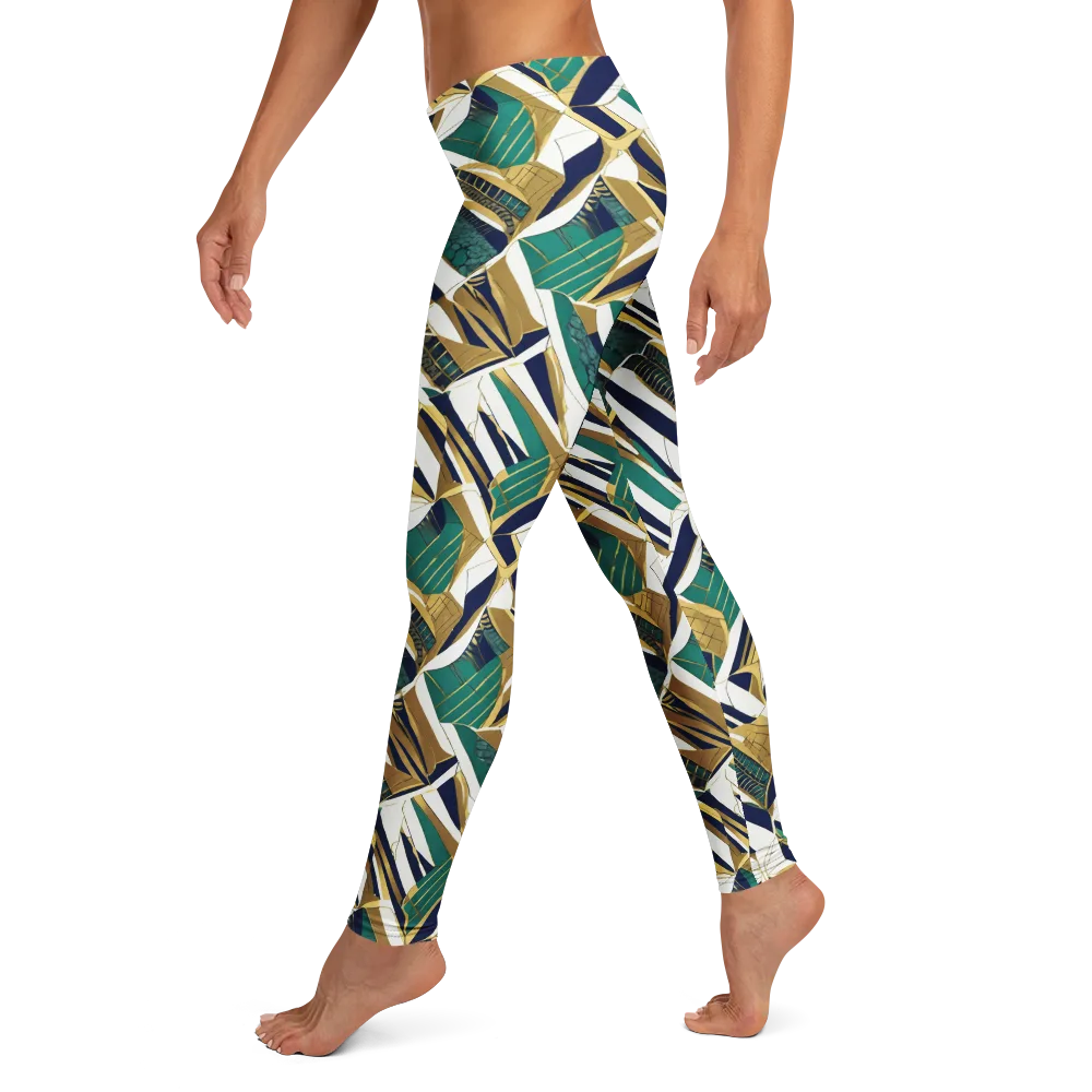 Gilded Tropic on Leggings — Left