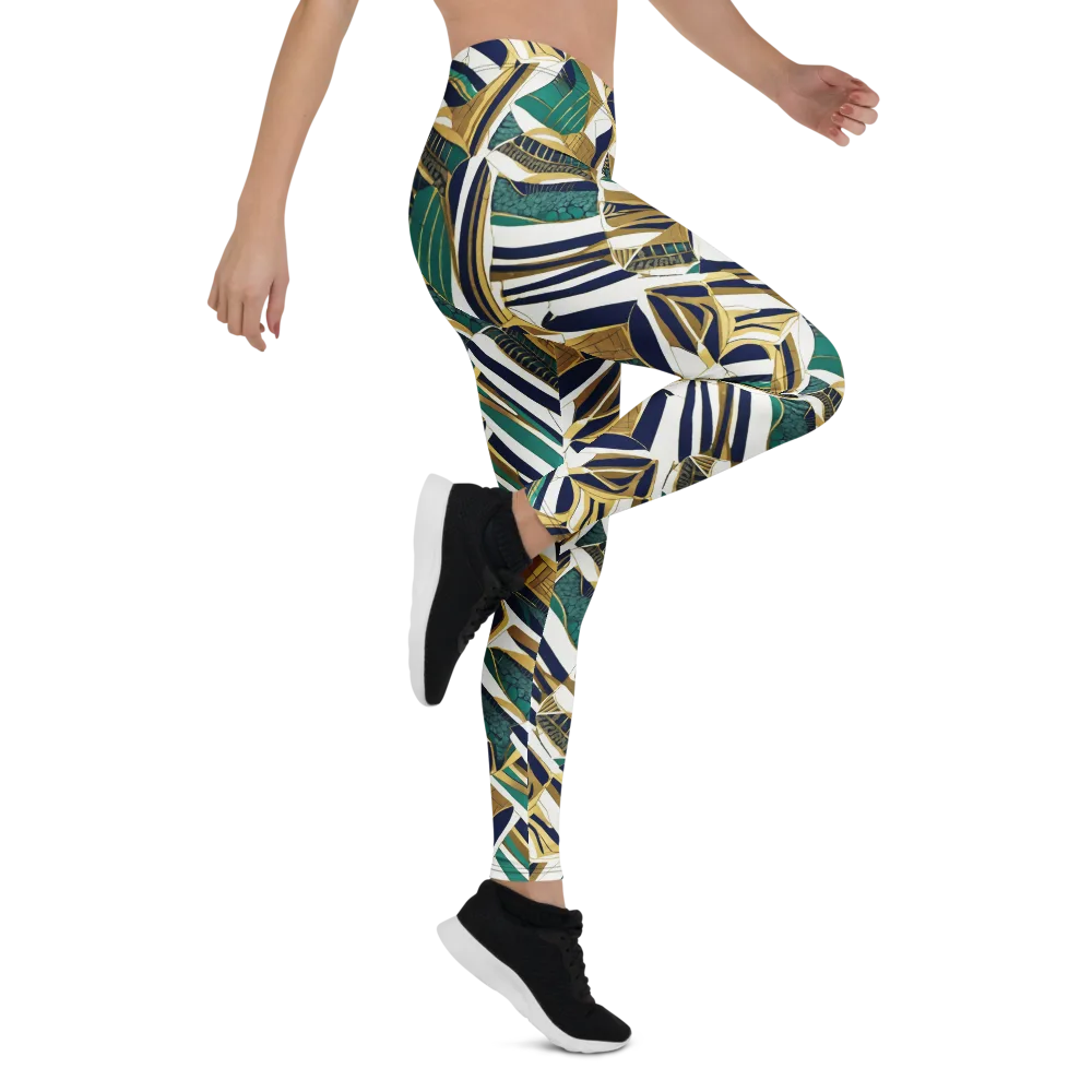 Gilded Tropic on Leggings — Right