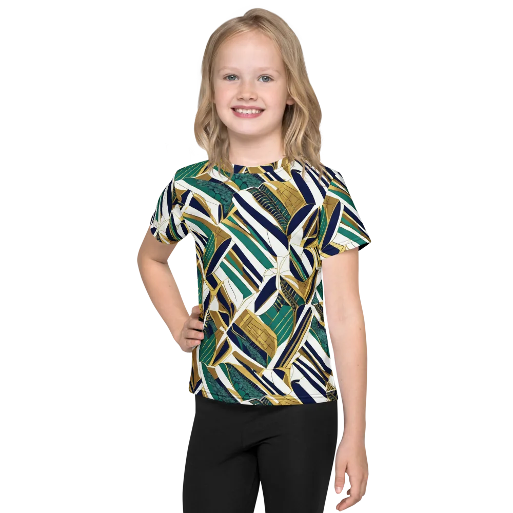 Gilded Tropic on Kids Crew Neck T-Shirt — Front
