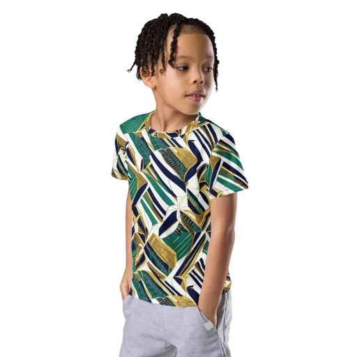 Gilded Tropic on a Kids Crew Neck T-Shirt