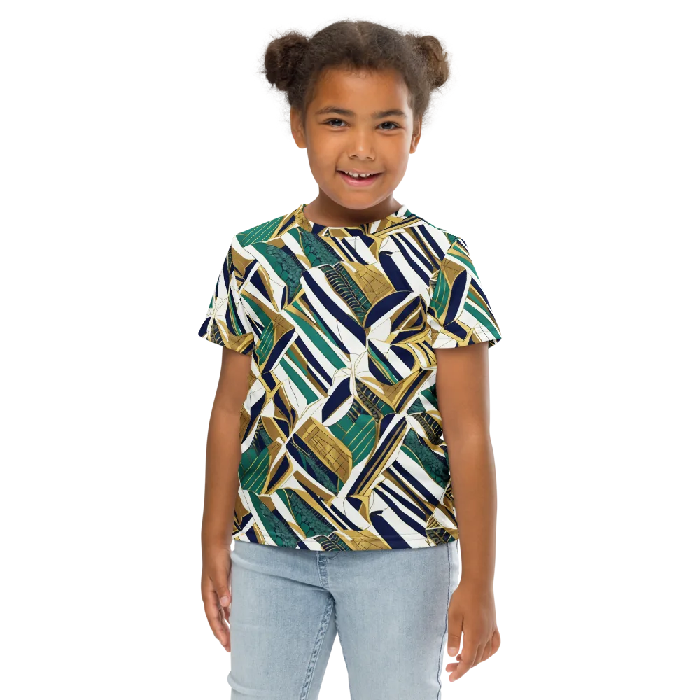 Gilded Tropic on Kids Crew Neck T-Shirt — Front
