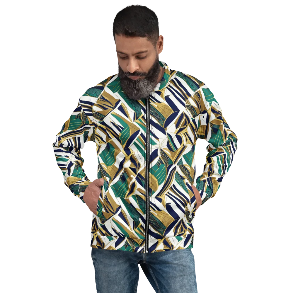 Gilded Tropic on Bomber Jacket — Front