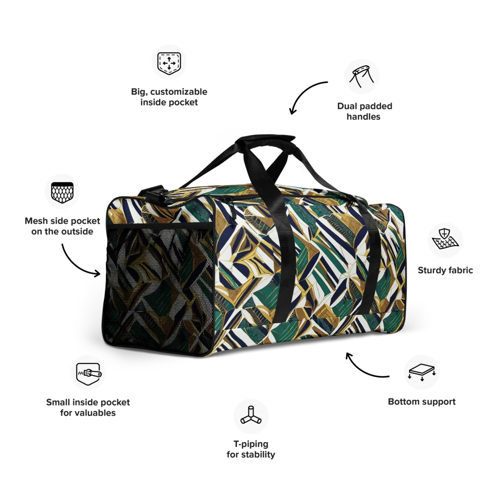 Gilded Tropic on Duffle Bag — Right Front