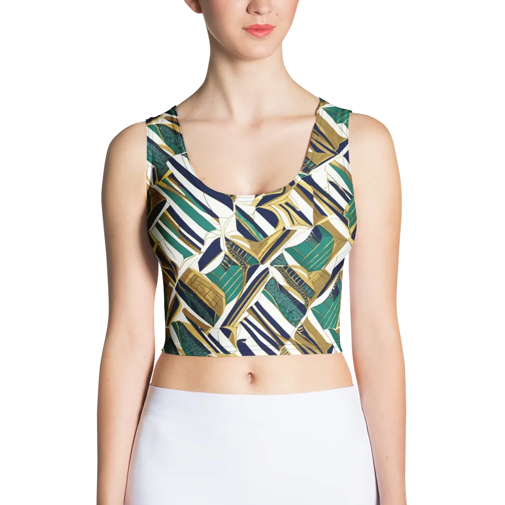 Gilded Tropic on Crop Top — Front