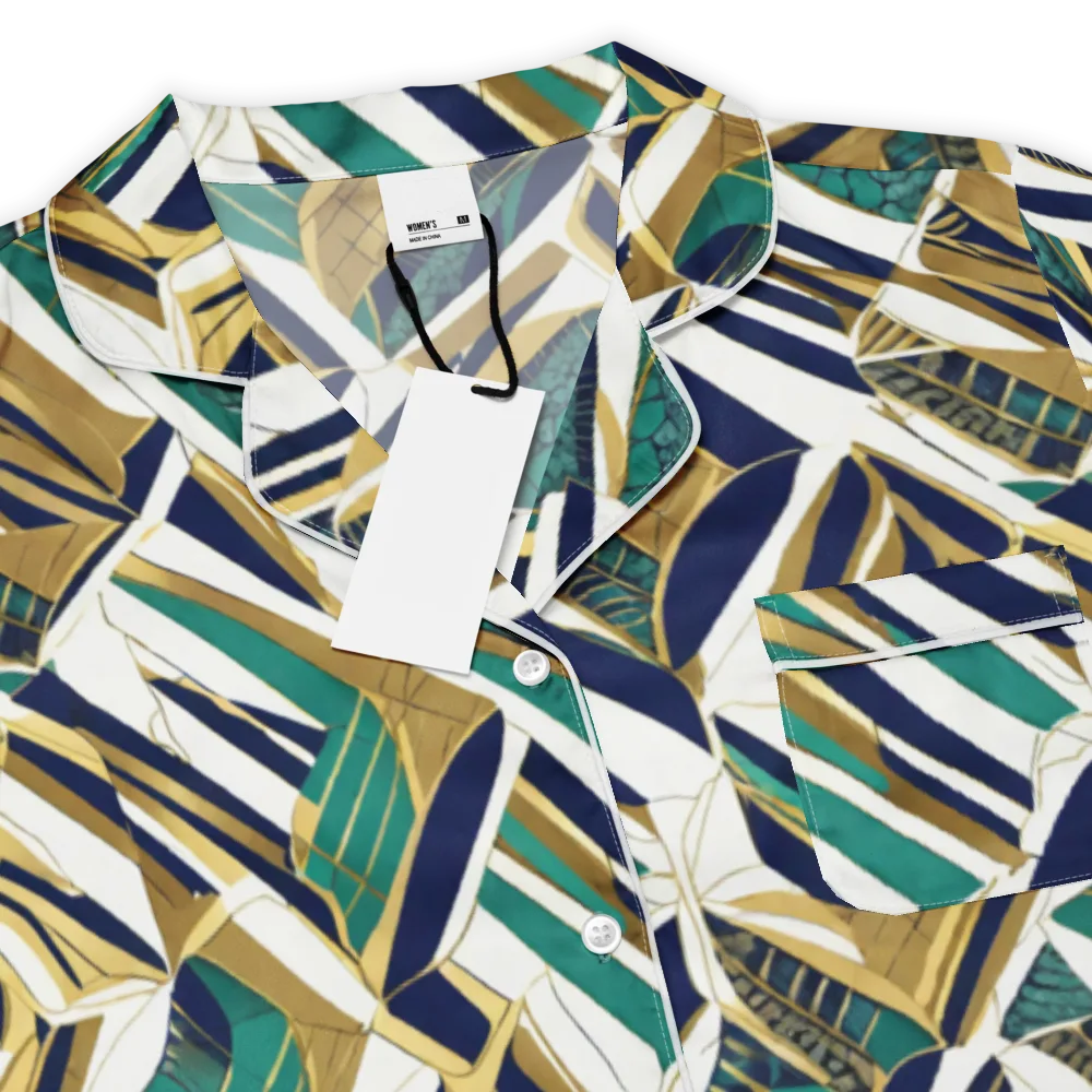 Gilded Tropic on Women's Short Sleeve Pajama Top — Product details