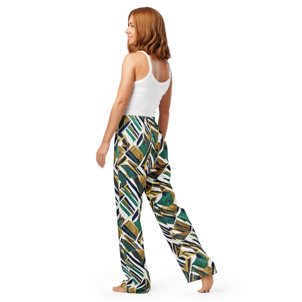 Gilded Tropic on Women's Pajama Pants — Back